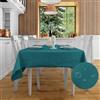 Cieffepi Home Collections Tovaglia antimacchia TOLOSA in diverse misure e colori (Petrolio, 150 x 270 cm)