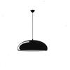 TECNOLUX EURO-Lampada a sospensione illuminazione moderna Nordic Rosca E27 per il ristorante Camera da letto Sala studio Loft Hall 45 cm di diametro in bianco e nero