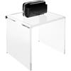 DesignPlex Tavolino plexiglass trasparente - Misure: 31 x 21 x H25 cm