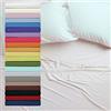 Tata Home Lenzuolo sopra 100% Cotone Misura cm 150x300 Letto Singolo 1 Piazza Colore Bianco Made in Italy 57 Fili al cm2