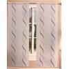 SpazioTessile Tende Tendine larghezza 45 70 80 cm o Tendone 140x290 Sala Cucina Debby B8CA (Grigio, 45x240)