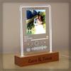 PV Grafik Targa Spotify LED Personalizzata - Regalo Coppia per San Valentino, con Foto e Canzone Personalizzata, Idea Regalo Romantica per Lui e Lei(Trasparente Led)