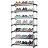 VR VETRINEINRETE Vetrineinrete® Scarpiera impilabile portascarpe scaffale 4 5 6 7 8 9 ripiani Organizer Scarpe salvaspazio (7 Ripiani)