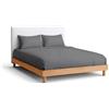 Nina Home Completo Lenzuola in Puro Cotone, Set Biancheria da Letto Premium Quality Made in Italy, con Federe 50x80cm (Grigio Scuro, Una piazza e mezzo, Tinta Unita)