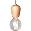 Mengjay - Lampadario da soffitto con design geometrico in legno, E27, adatto per ristoranti, soggiorni, uffici, caffè a