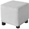 uyeoco Velluto Copri Pouf Quadrato Elasticizzato Copri Poggiapiedi Quadrato Pieghevole Copertura Dell'Ottomano con Fondo Elastico Sofa Protettore per Soggiorno (Color : #17, Size : 40x40 cm)