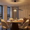 B·LED BARCELONA LED BARCELONA LED Lampada a Sospensione 70cm Nera Grande Forma Cappello Design Francese Elegante Moderna E27 in Metallo per Soggiorno Sala da Pranzo Scala Camera Ufficio Hotel Luce Atmosfera