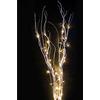 PreQu Ramo Luminoso a Batteria 50 LED Luce Calda Struttura Avorio con 5 Punte 120cm