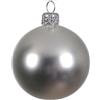 Magie di Natale Palline per albero di Natale in vetro decorate (10 cm, Argento Opaco, 4)