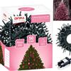 GINMA - Luci Natale Interno e Esterno LED con 8 Effetti Luce, Certificate, Basso Consumo e Impermeabili (Rosa, 3 metri (50 LED))