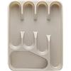 VIRSUS 1 Portaposate, dimensioni 33,5x26,5x4,5 cm, vassoio per posate e utensili, porta posate da cassetto cucina 5 comodi e pratici scomparti Vari Colori (Beige) - C
