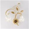 Bonetti Illumina Applique Arte Povera Cesto Avorio E Oro 2 Luci E14