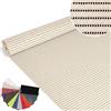 ANRO Tappetino da bagno in schiuma morbida, antiscivolo, 65 x 160 cm, colore: crema