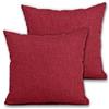 Cieffepi Home Collections Federa Copricuscino MULTICOLOR (Set 2 Federe 60x60 cm, Rosso)