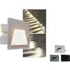 Teramo led Segnapasso LED 3W IP65 da Incasso Compatibile Scatola 503 Bianco