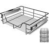 KESSER® Cassetto Telescopico - 3x 60cm ✓ Cassetto per Cucina ✓ Armadio per Cucina ✓ Cestello estraibile ✓ Armadio estraibile ✓ Cassetto ad estrazione totale ✓