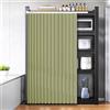 Generic Tende Personalizzate per armadi, Tende Corte da Cucina, Tende Antipolvere per armadi, scarpiere-Green- W100cmxH220cm