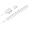 ledscom.de Smart LED sottopensile SIRIS bianco opaco, alimentatore e controller WLAN, piatto, smart home, abilitato per Alexa 30 cm ciascuno, 368lm, bianco caldo