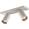 Arcchio Lampadario con Faretti Interno, Da Soffitto Ruotabili Di 350° E 90° Plafoniera Led Spot Orientabili Moderno 2x Gu10 Bianco