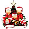 Kaululu Addobbi Natalizi per Albero Personalizzato con Nome Natale 2025 Decorazioni Casa, Albero di Natale Ciondolo in Resina Regali Natale (A, 3 Nomi)