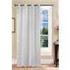 GBiancheria Tenda Semitrasparente Madrid 140x290 cm con Anelli in Alluminio Ø4 cm - Tendaggio Singolo Jacquard Fil Coupé, Motivo Onde/Spirali - Bianco, Grigio, Tortora, Bordeaux, Salvia, Ottanio (Tortora)