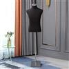 Loywe Manichino da sarto Busto Torso da Uomini Base quadrata in metallo Gr. 46/48 Nero LW6001S