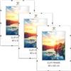 MG Design Cornice a Giorno Set 3 pezzi in 40 x 60 cm - Cornici senza cornice con acrilico e pannello posteriore in HDF per foto, poster e puzzle, verticale & orizzontale