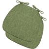 VEAI Cuscini per Sedie da Cucina con Cinghie Set 2/4/6 Cuscini di Seduta, Confortevole Cuscini Sedie Cucina Trapezio 43 * 41 * 35cm Cucina Lavabili Antiscivolo(Color:A7,Size:2pcs)