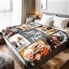 Stepdiy Coperta Personalizzata con Foto 150x200cm | Plaid Personalizzato con 6 Foto e Parole | Coperte Personalizzate Extra Large per Mamma Papà Nonno Nonna per il Compleanno
