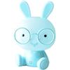 Whrcy Lampada Coniglio per Bambini - Indossa occhiali Rabbit Light per camera da letto,Lampada da notte, decorazione lampada da scrivania, illuminazione da comodino camera da letto ragazza, luce