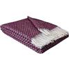 STTS International Coperta in lana vergine al 100%, disponibile in vari colori, copriletto, plaid in lana vergine Tirol, 140 x 200 cm (Senape-Rosso-Verde (a strisce), 140 x 200 cm)