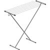 Rörets Stendibiancheria da Balcone Compact Space Grey - Modello Salvaspazio Allungabile in Alluminio e Plastica con Gancio, Piedini Antiscivolo e 5,5 m di Filo - 90 x 32 x 83 cm