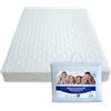TULENA Fodera in microfibra con cerniera per materasso, 80x200 cm, altezza da 23 a 25 cm, trapuntata, bianco, anallergico, certificato Öko-Tex