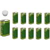 mille idee 10 lattine Latta lattina tanica per olio da 1 litro per trasporto olio con tappo incluso