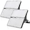 Viugreum Faretto LED da Esterno 200W 2 Pezzi, IP66 Impermeabile Faretti LED da Esterno, Luce Di Sicurezza 20000LM, 3000K Bianco Caldo, Consumo Basso Super Luminoso Faretti LED per Giardino Cortile