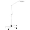 Rogowsen Lampada a 5 lenti con striscia luminosa a LED e supporto, lampada da lavoro portatile con nastro fluorescente a 5 ruote, adatta per saloni di bellezza, saloni di bellezza e studi medici
