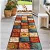 KwuSeug Tappeto Cucina Antiscivolo Lavabile Tappeto Runner Facile da Pulire Tappeto da Cucina Tappeti Camera da Letto Lavabile Moderno Tappeti Runner per Scale Ingresso Lavanderia Bagno 50 x 150 cm