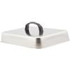 Sharplace Coperchio Rettangolare per Griglia per Hamburger, Cupola per Sciogliere, Copertura Universale in Acciaio Inox per Griglia per Hamburger E, 31x24x5cm