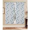GBiancheria Tende a pannello Madrid 60 cm - coppia tende semitrasparenti in jacquard moderne ed eleganti, disponibili in vari colori, facili da lavare e subito pronte da appendere (Ottanio, 60x150 cm)