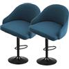 SDNAM Stampato Coprisgabello da Bar con Schienale Curvo Coprisgabelli da Cucina 4/2/1 Pezzi, Elasticizzato Fodera per Sgabello da Bar Coperture per Sedie da Cucina Coperture per Sedie da Pub(H22,2PCS)