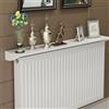 AHDFY Antipolvere Antifumo Mensola sopra Mensola sopra Termosifone, Bianco Mensola Termosifone, Lega di Alluminio Copritermosifone, Senza Foratura Easy Fit,40cm