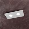 Top Light PLAFONIERA LED MODERNA GRIGIO IN METALLO MODELLO L 40 CM 1127/PL2 R-GR