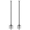 Generico Pali luminosi per esterni - Supporto per luci a catena per esterni, leggero per carichi pesanti | Pali luminosi da giardino con corde in metallo per giardino, patio e cortile, perfetti per luci s