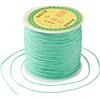 Fashewelry 91 m di cordini di filo di perline in nylon 0,8 mm verde blu per macramè, nodo cinese, creazione di collane, bracciali, gioielli fai da te