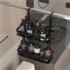 Generico Mensola Doccia da Appendere in Acciaio al Carbonio, Porta Shampoo Bagno Senza Foratura, Organizer Doccia con Ventose Antiscivolo, Portaoggetti Doccia (Nero)