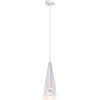 Jadssox Siet Lampada A Sospensione Moderna in Vetro Bianco per Isola Cucina, Lampada A Sospensione A Cono Nordico per Sala da Pranzo, Camera da Letto, Corridoio, Corridoio, E14, Lampade da Soffitto