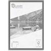 Clamaro 'COLLAGE 20' Cornice 61x81 Fatto a Mano | Grigio acciaio | Moderna Cornice in MDF | 20 mm slim design | con Vetro Acrilico, Pannello Posteriore e Gancio