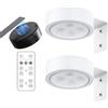 Generico 2 Luce per Quadro Senza Fili Ricaricabile, Faretto per Quadri a Batteria Applique LED da Parete Interno USB con Telecomando Luce Notturna Magnetica per Armadio Esposizione Pittura Arte Dipinti
