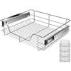 KESSER® Cassetto Telescopico - 4x 60cm ✓ Cassetto per Cucina ✓ Armadio per Cucina ✓ Cestello estraibile ✓ Armadio estraibile ✓ Cassetto ad estrazione totale ✓ Cassetto - Argento