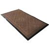 Comart - Tappetino Asciugapassi Victor - 45x75 cm - Zerbino in PVC per Ingresso Esterno o Interno - Base Antiscivolo - Sottile - Fuori Porta per Entrata - Design in 3D - Beige - Decoro Geometrico